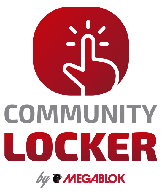 Logo vertical de Community Locker